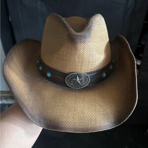 Brown Cowboy Hat with Star Concho